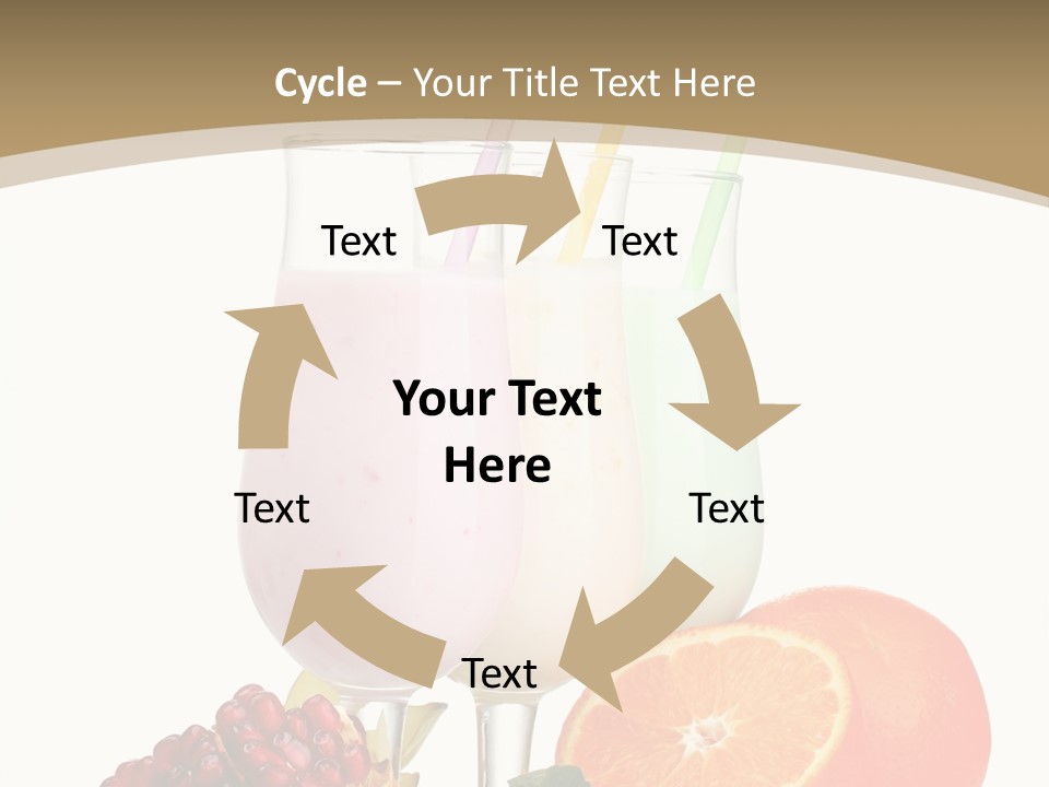 Frozen Straw Protein PowerPoint Template