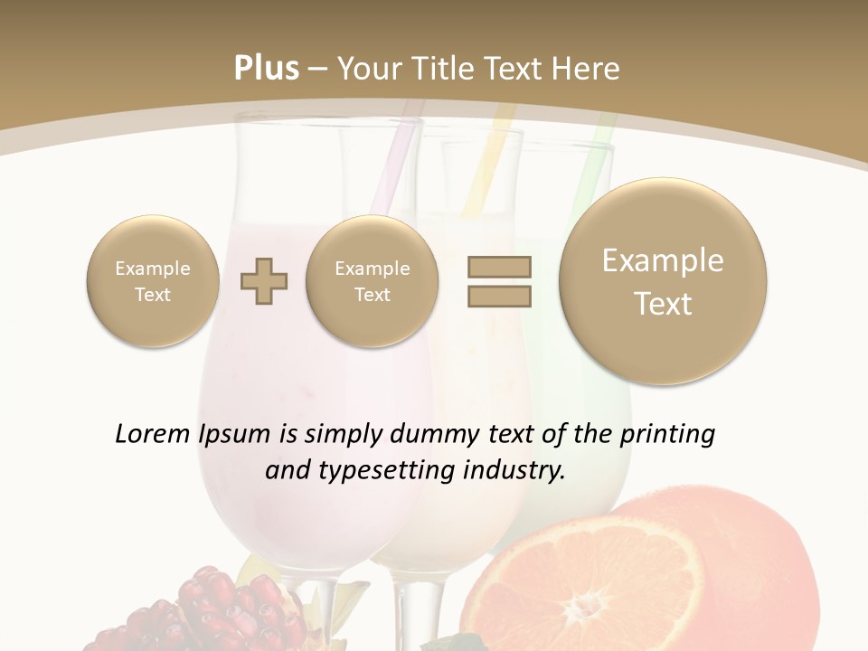 Frozen Straw Protein PowerPoint Template