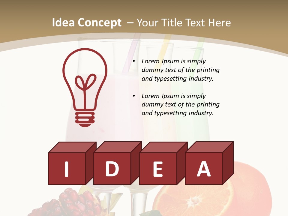 Frozen Straw Protein PowerPoint Template