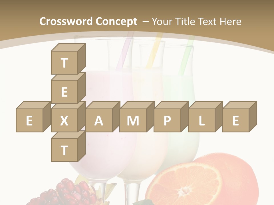 Frozen Straw Protein PowerPoint Template