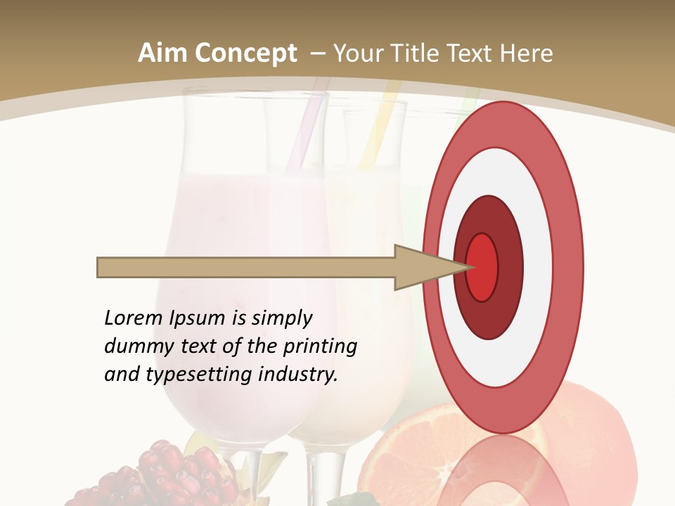Frozen Straw Protein PowerPoint Template
