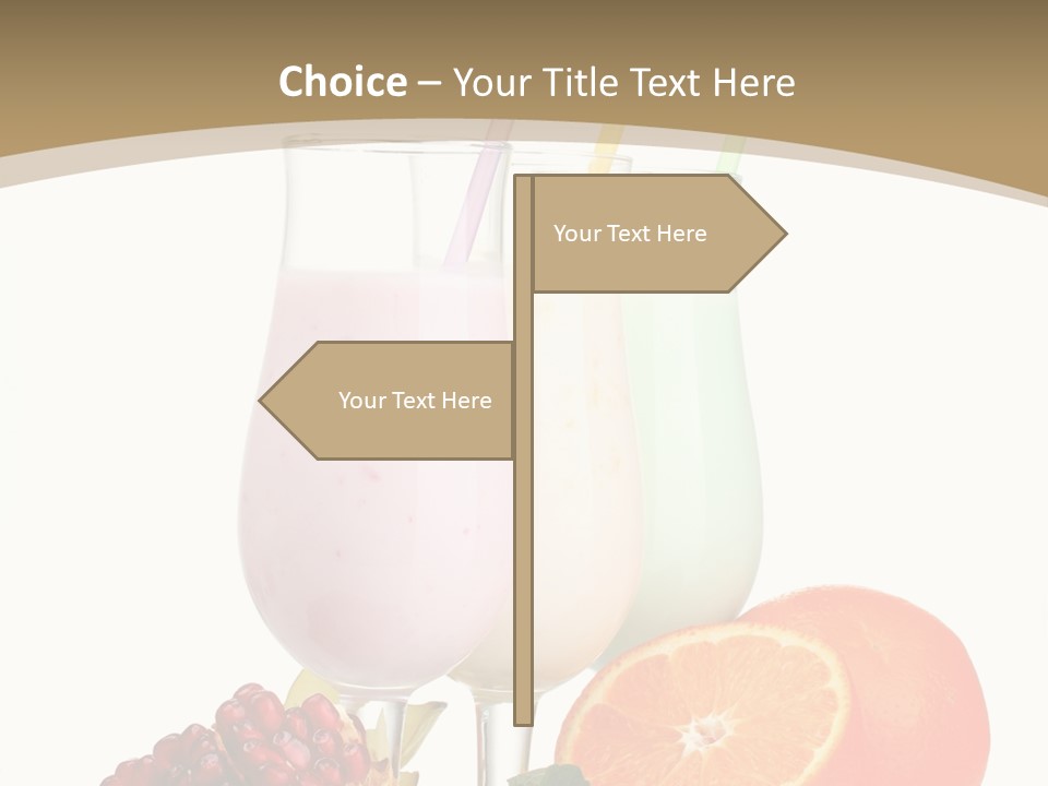 Frozen Straw Protein PowerPoint Template