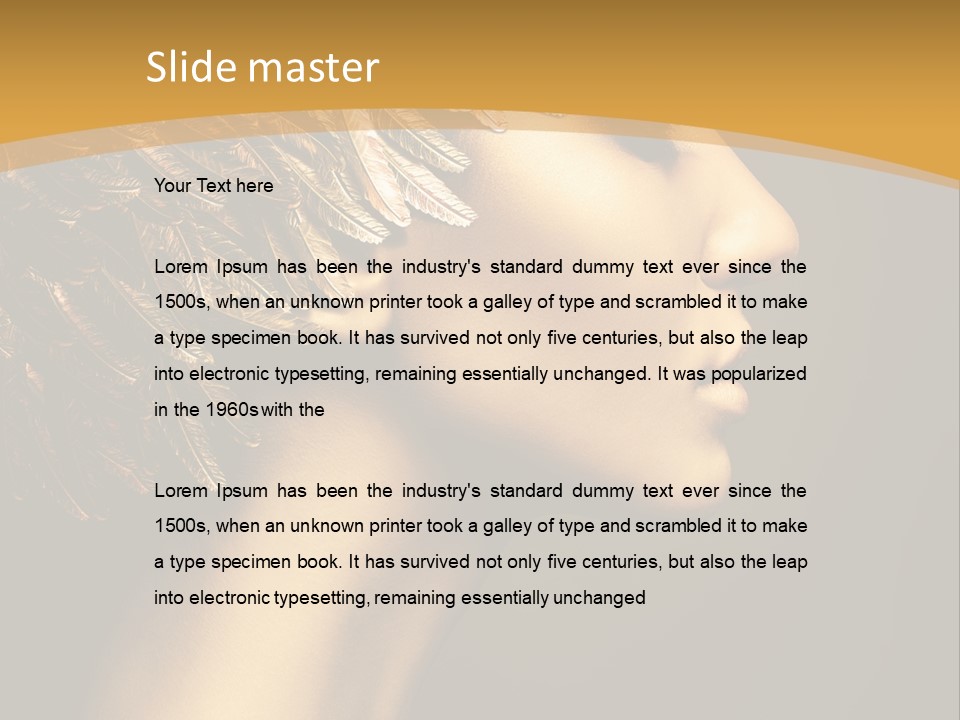 Attractive Classic Feather PowerPoint Template