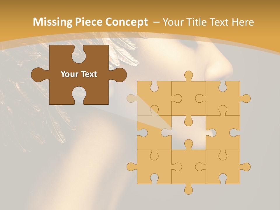 Attractive Classic Feather PowerPoint Template