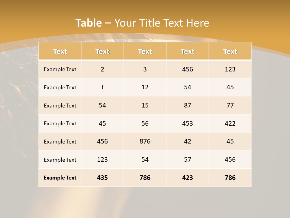 Attractive Classic Feather PowerPoint Template