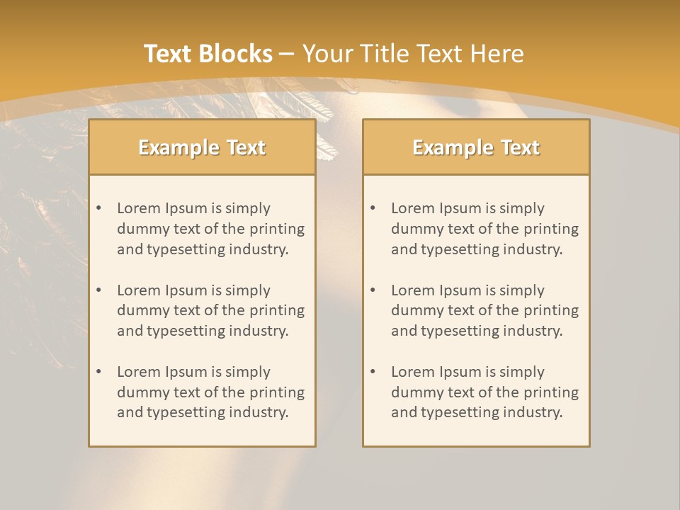 Attractive Classic Feather PowerPoint Template