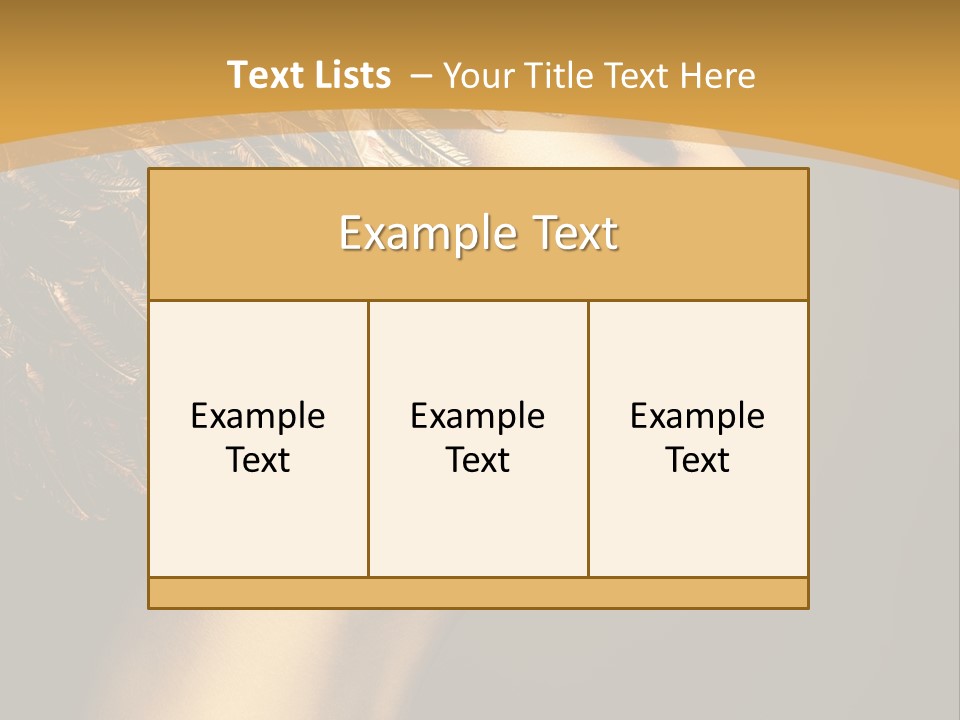 Attractive Classic Feather PowerPoint Template