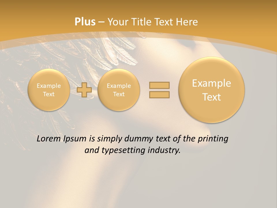 Attractive Classic Feather PowerPoint Template