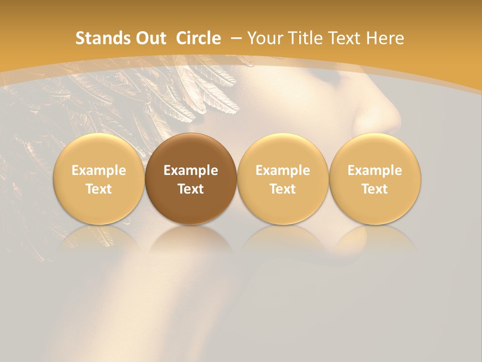 Attractive Classic Feather PowerPoint Template