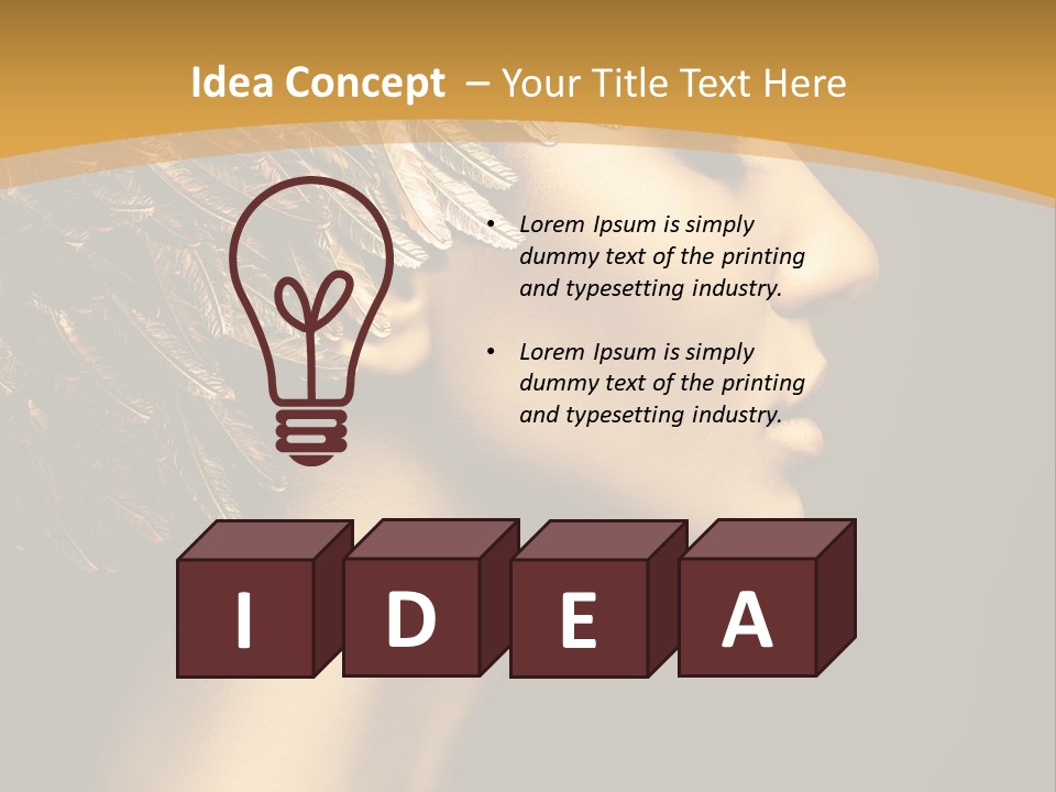 Attractive Classic Feather PowerPoint Template