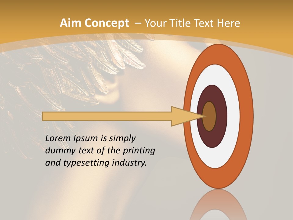 Attractive Classic Feather PowerPoint Template