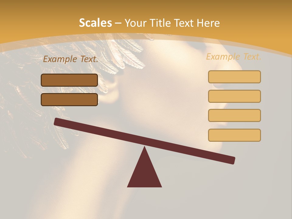 Attractive Classic Feather PowerPoint Template