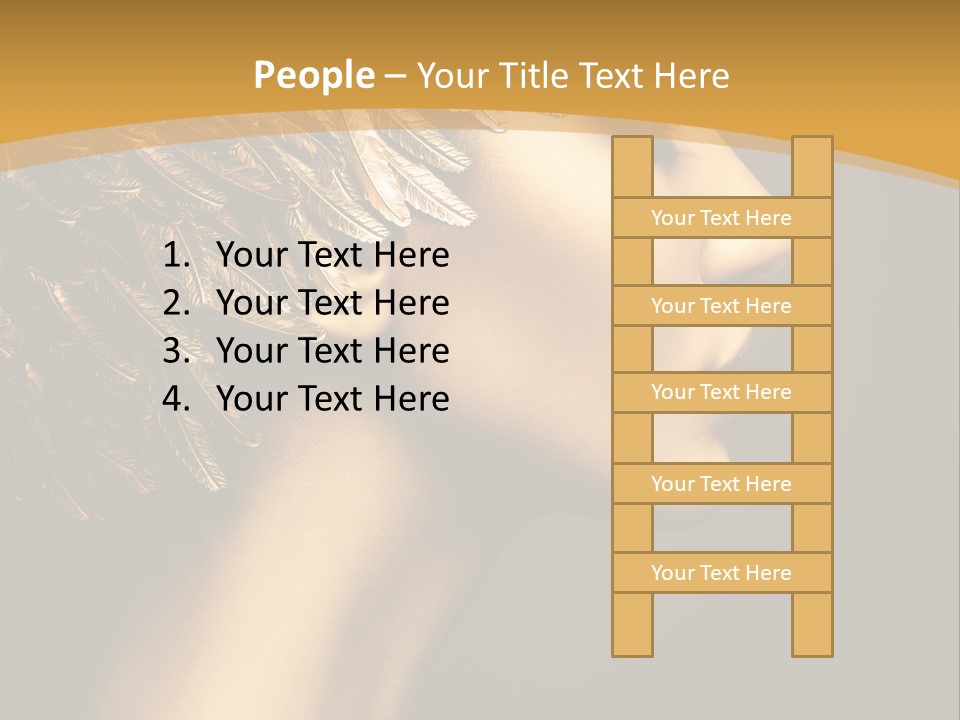 Attractive Classic Feather PowerPoint Template