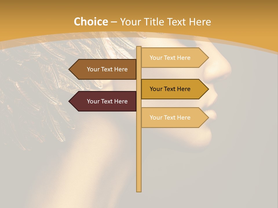 Attractive Classic Feather PowerPoint Template