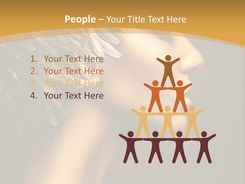 Attractive Classic Feather PowerPoint Template