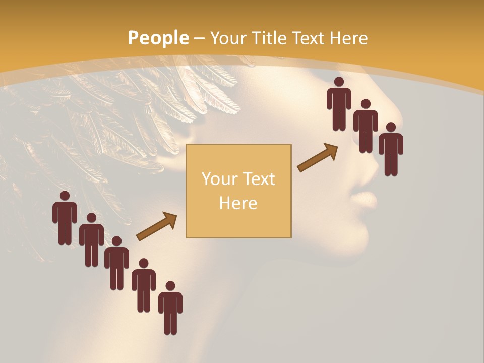 Attractive Classic Feather PowerPoint Template