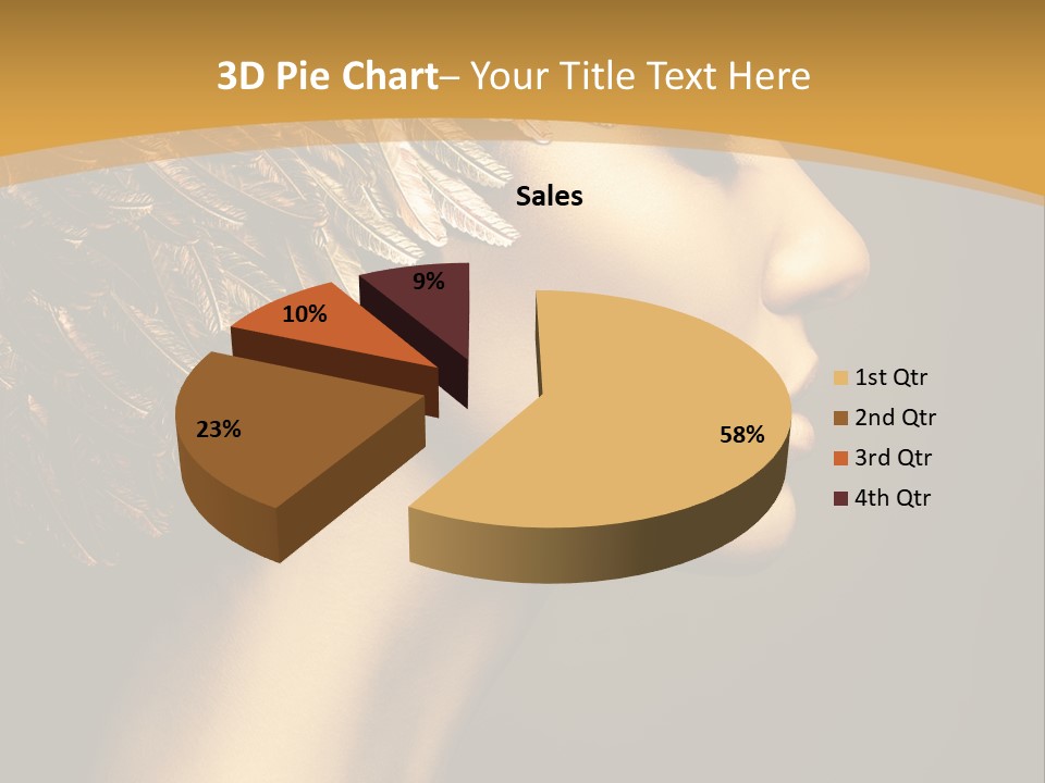 Attractive Classic Feather PowerPoint Template