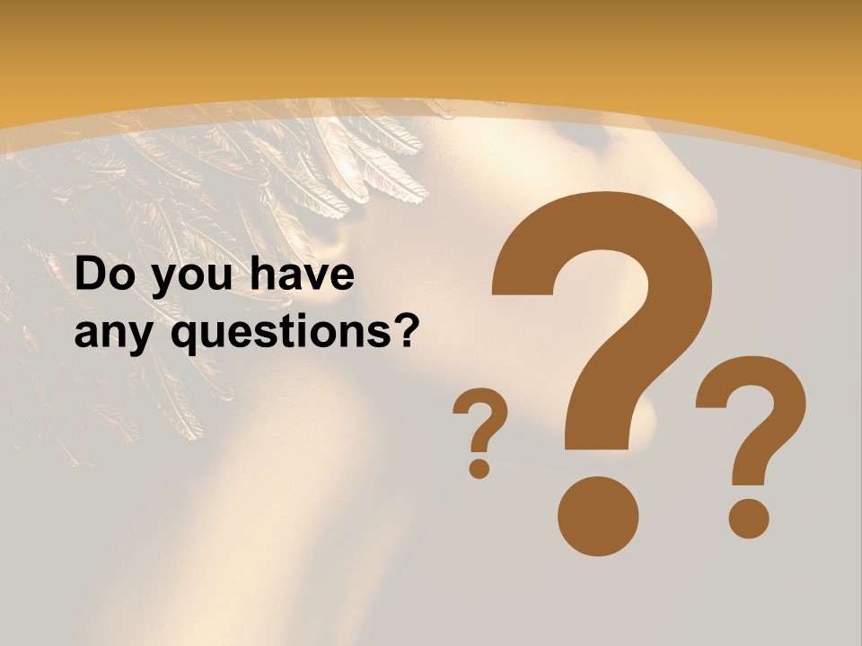 Attractive Classic Feather PowerPoint Template