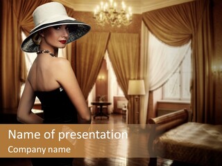 Make Up White Young PowerPoint Template