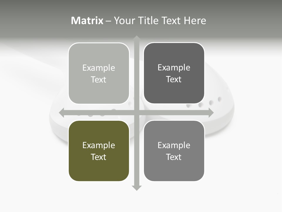 Audio White Earphone PowerPoint Template