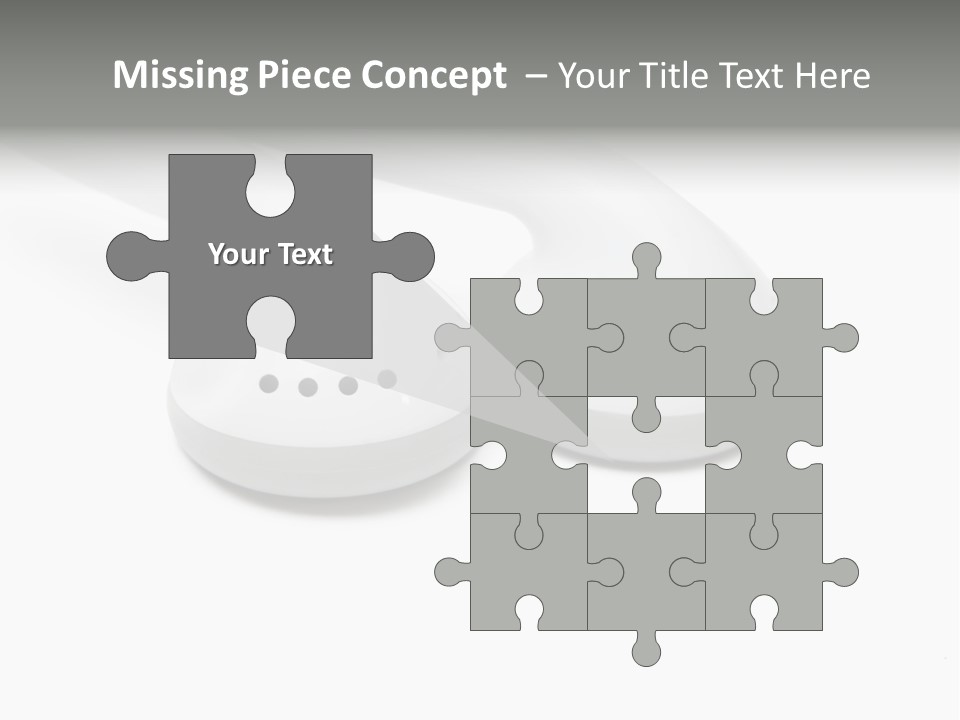 Audio White Earphone PowerPoint Template