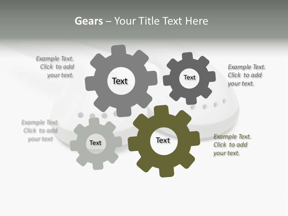 Audio White Earphone PowerPoint Template