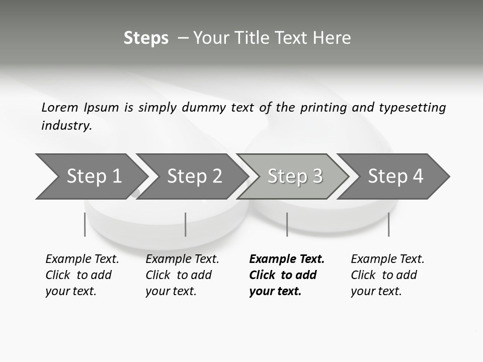 Audio White Earphone PowerPoint Template