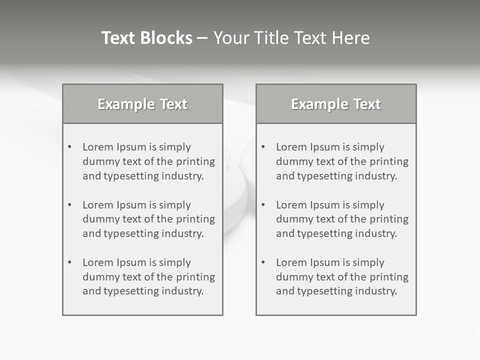 Audio White Earphone PowerPoint Template