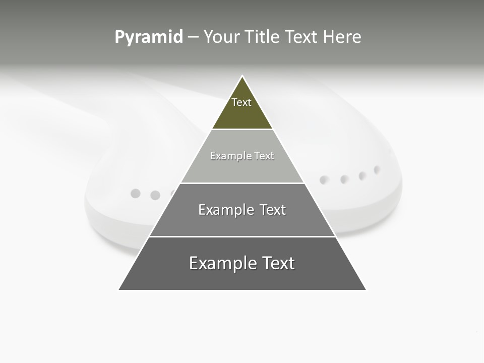 Audio White Earphone PowerPoint Template