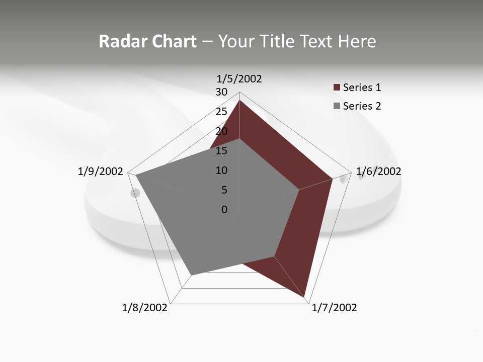 Audio White Earphone PowerPoint Template