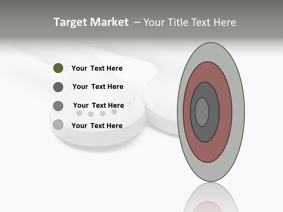 Audio White Earphone PowerPoint Template