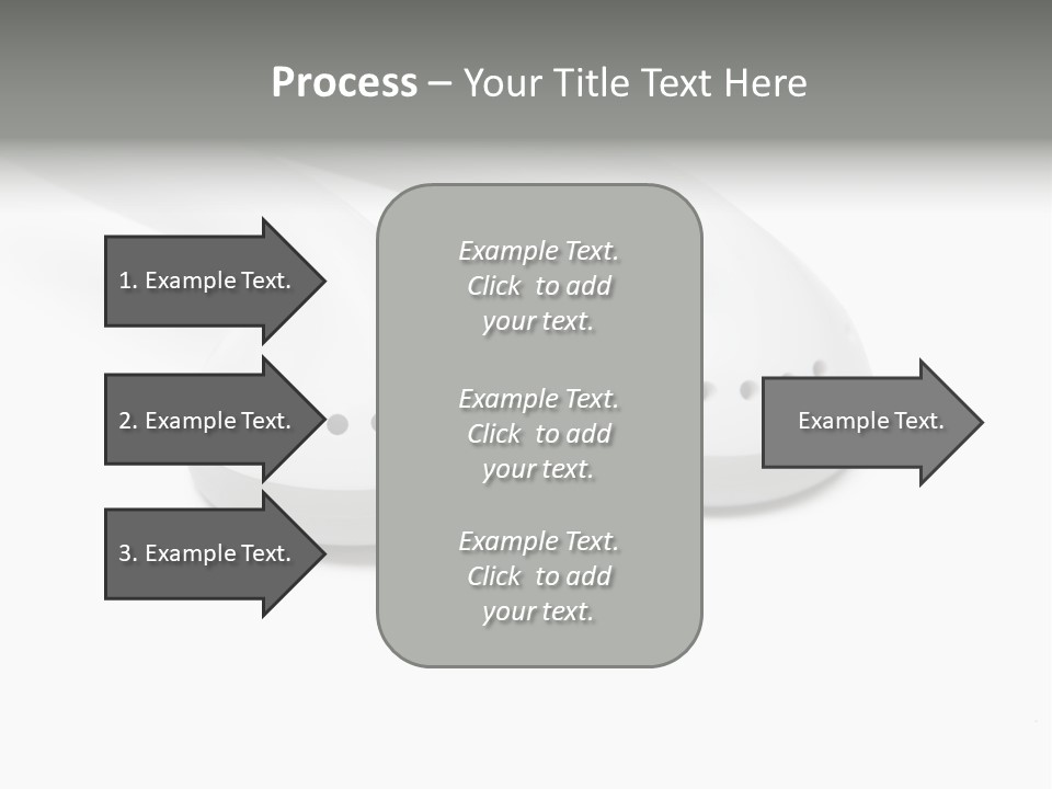 Audio White Earphone PowerPoint Template