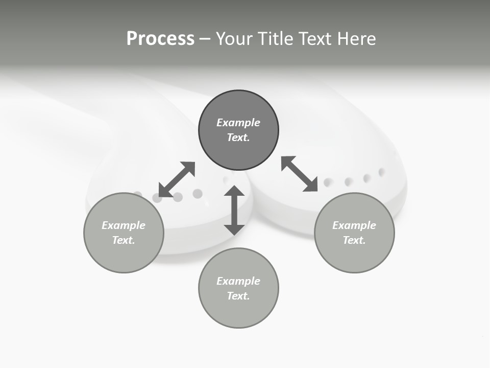 Audio White Earphone PowerPoint Template