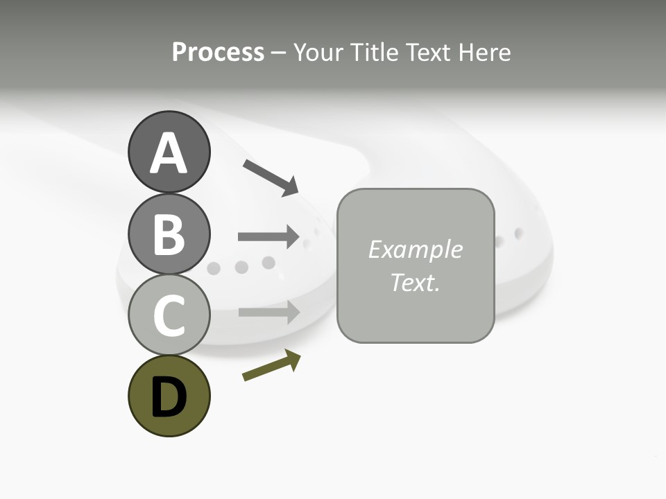 Audio White Earphone PowerPoint Template