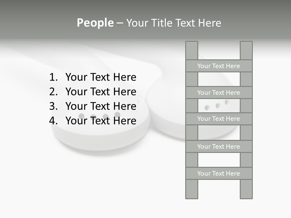 Audio White Earphone PowerPoint Template