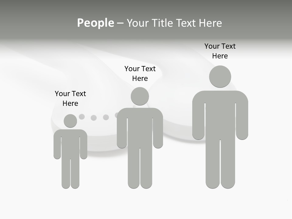 Audio White Earphone PowerPoint Template