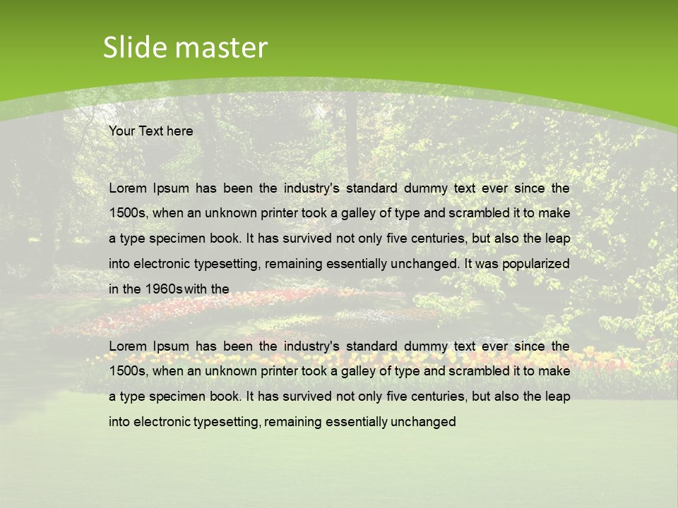 Woman Model Young PowerPoint Template