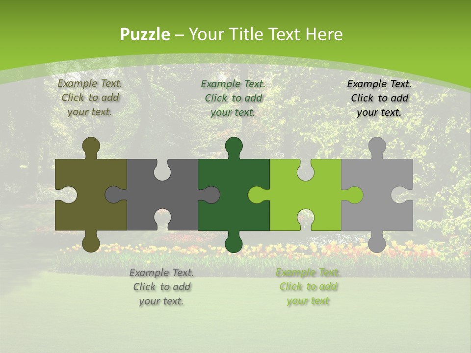 Woman Model Young PowerPoint Template