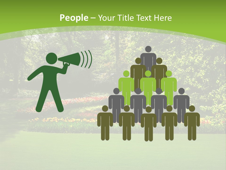 Woman Model Young PowerPoint Template