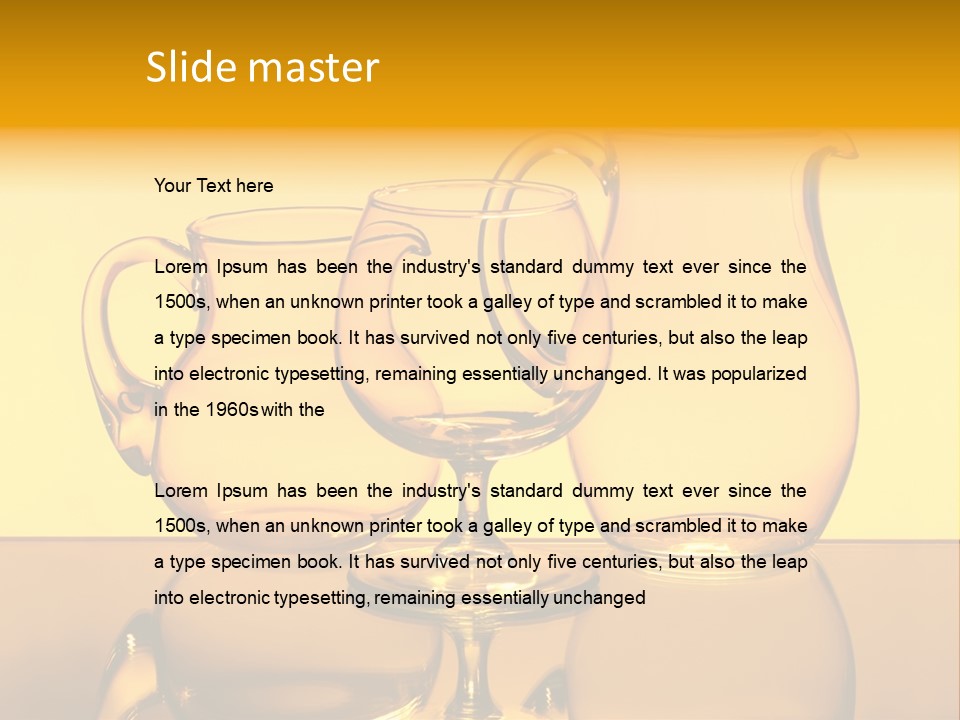 Skill Drink Silhouette PowerPoint Template