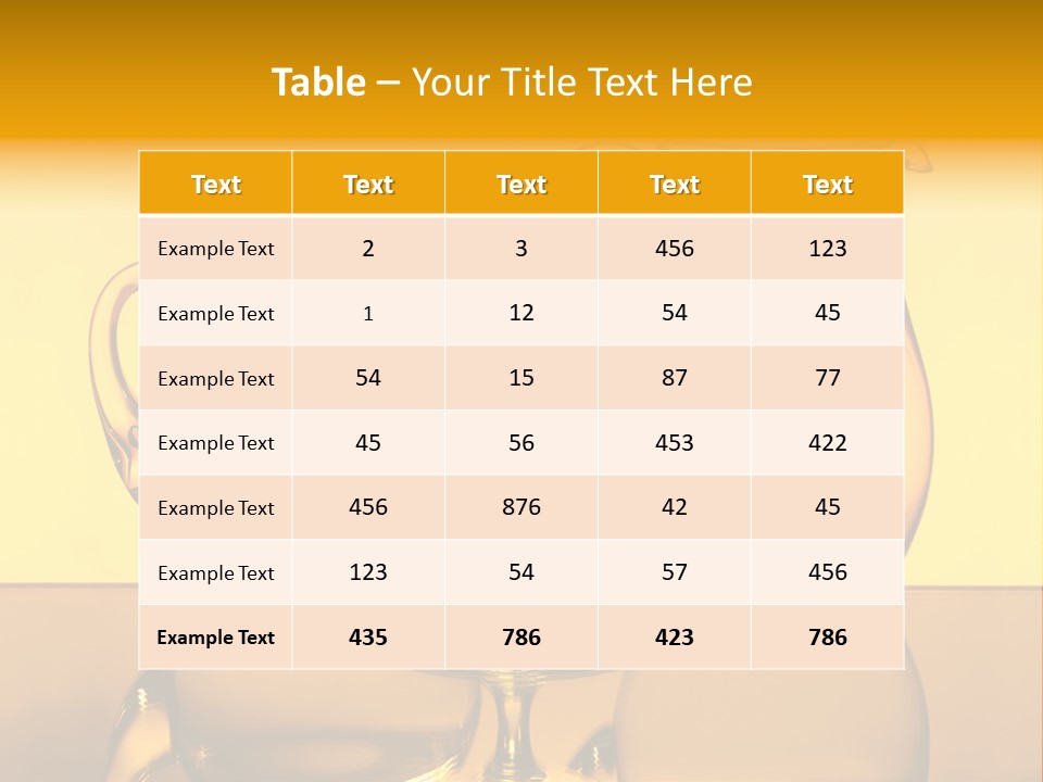 Skill Drink Silhouette PowerPoint Template