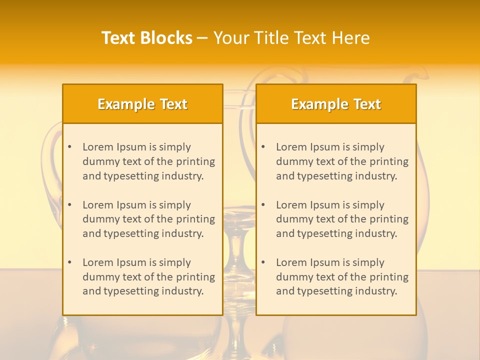 Skill Drink Silhouette PowerPoint Template