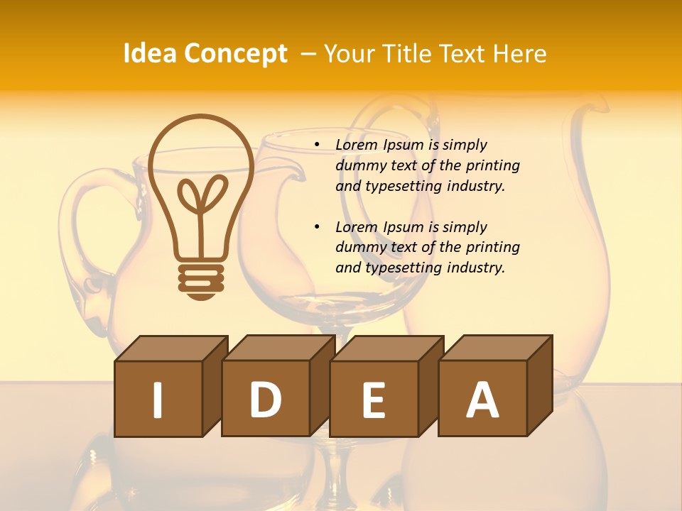 Skill Drink Silhouette PowerPoint Template