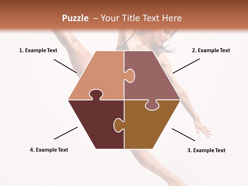 Stretching Grace Aerobics PowerPoint Template