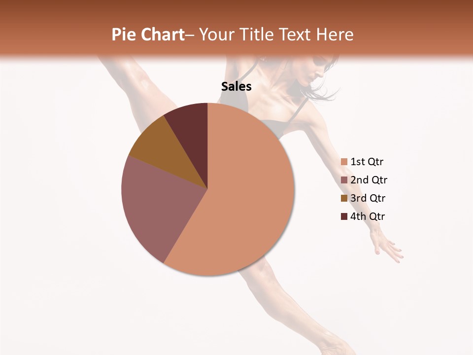 Stretching Grace Aerobics PowerPoint Template