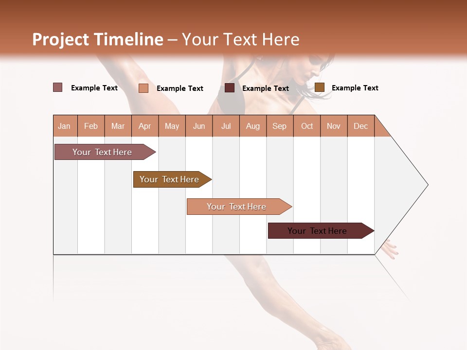 Stretching Grace Aerobics PowerPoint Template