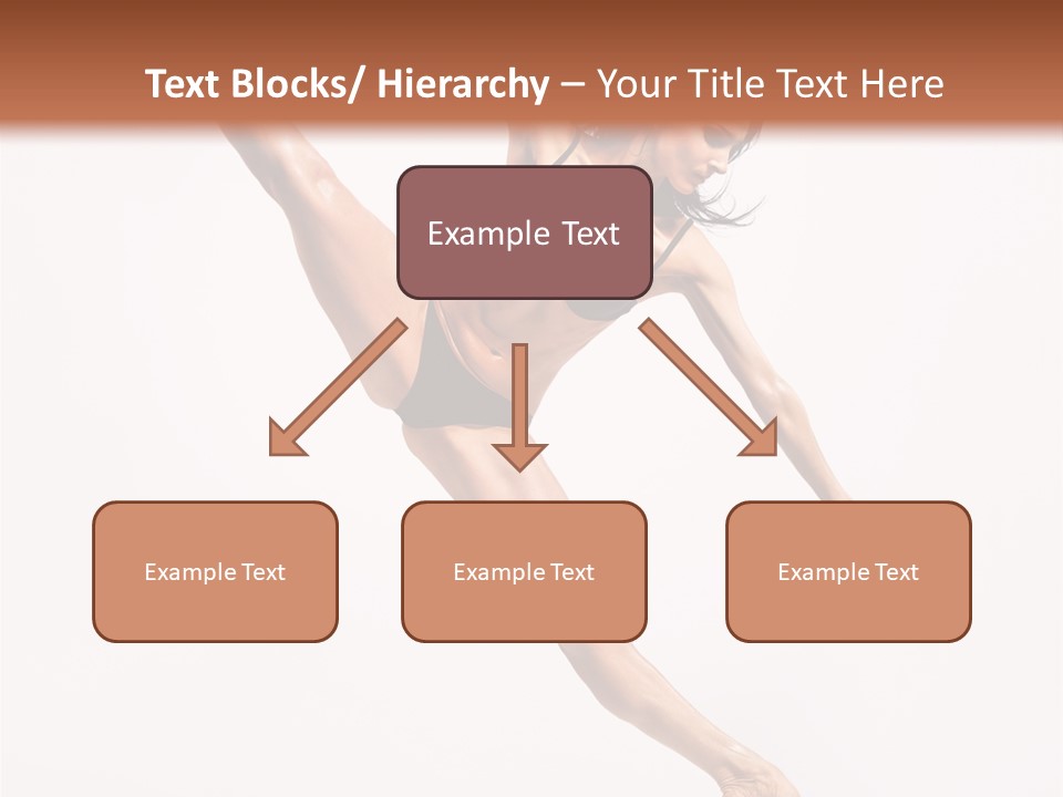 Stretching Grace Aerobics PowerPoint Template