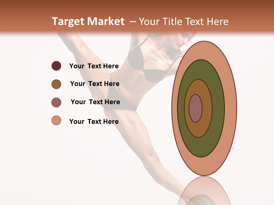 Stretching Grace Aerobics PowerPoint Template