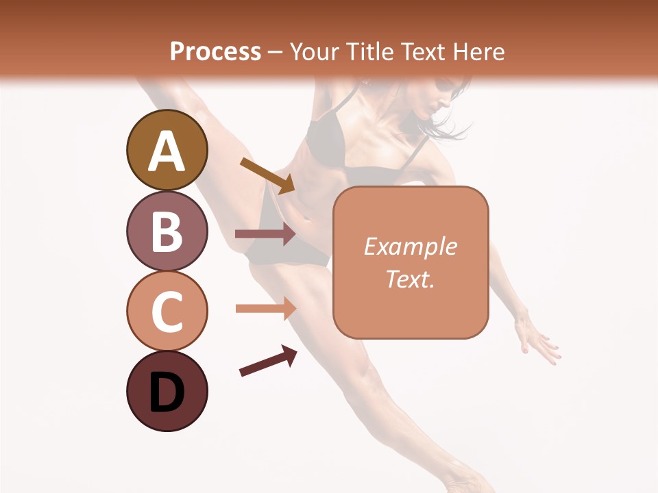 Stretching Grace Aerobics PowerPoint Template