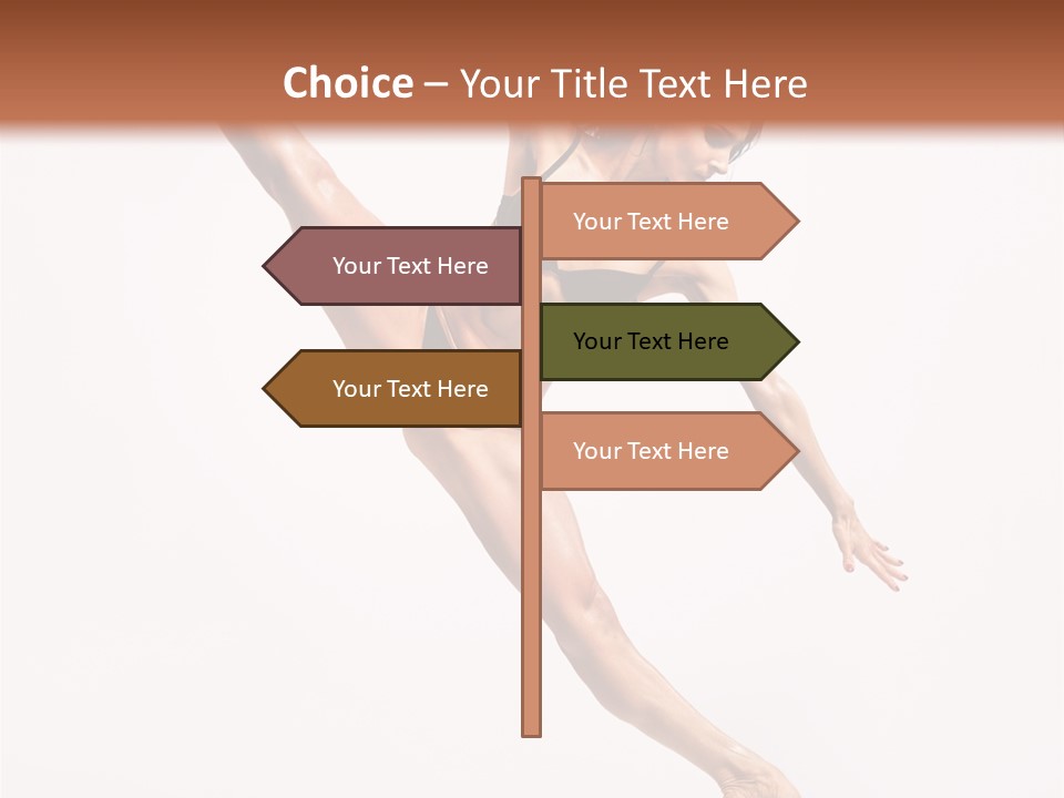 Stretching Grace Aerobics PowerPoint Template